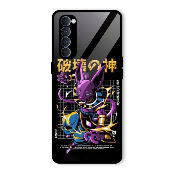 God Of Destruction Glass Back Case for Oppo Reno4 Pro