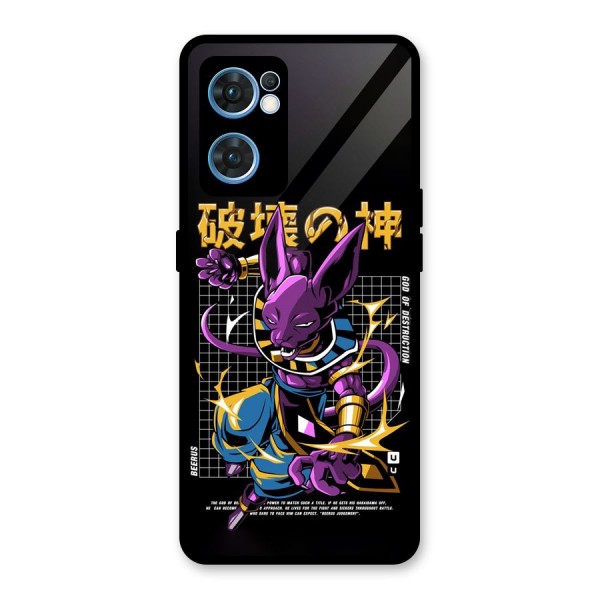 God Of Destruction Glass Back Case for Oppo Reno7 5G