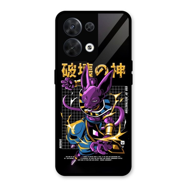 God Of Destruction Glass Back Case for Oppo Reno8 5G