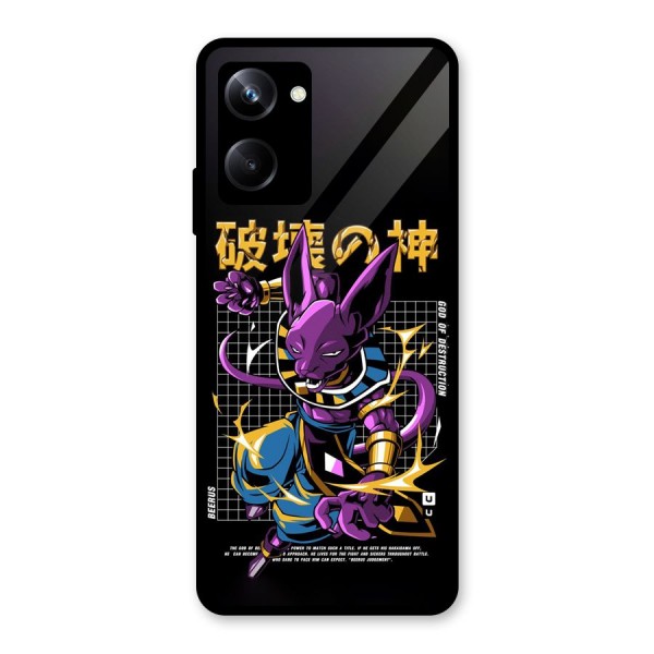 God Of Destruction Glass Back Case for Realme 10 Pro