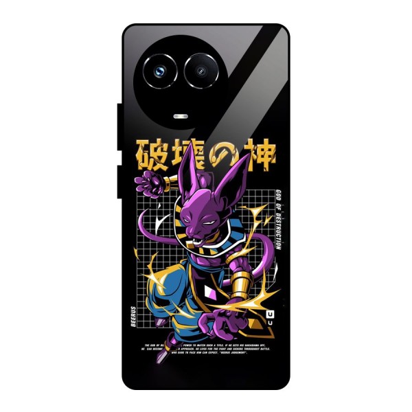 God Of Destruction Glass Back Case for Realme Narzo 60X