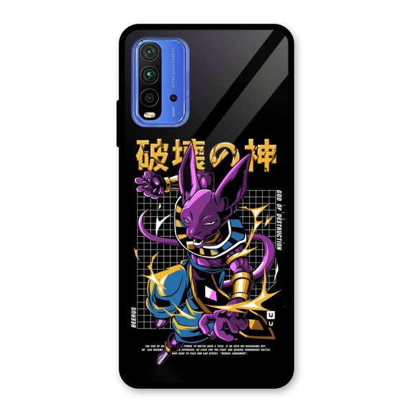 God Of Destruction Glass Back Case for Redmi 9 Power