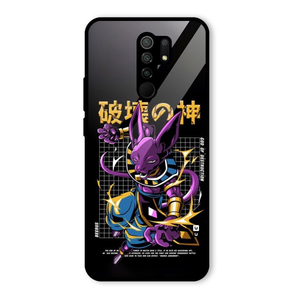 God Of Destruction Glass Back Case for Redmi 9 Prime