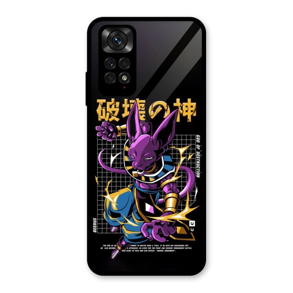 God Of Destruction Glass Back Case for Redmi Note 11S