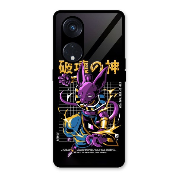 God Of Destruction Glass Back Case for Reno8 T 5G