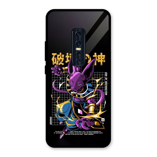 God Of Destruction Glass Back Case for Vivo V17 Pro