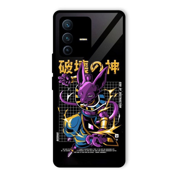 God Of Destruction Glass Back Case for Vivo V23 Pro