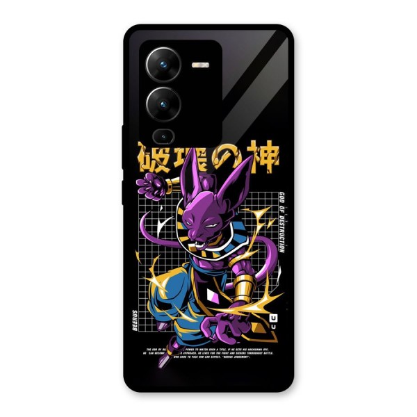 God Of Destruction Glass Back Case for Vivo V25 Pro