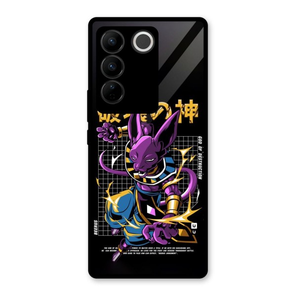 God Of Destruction Glass Back Case for Vivo V27 Pro