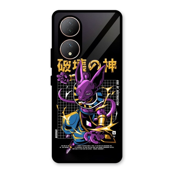 God Of Destruction Glass Back Case for Vivo Y100A