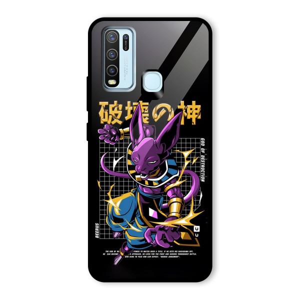 God Of Destruction Glass Back Case for Vivo Y50