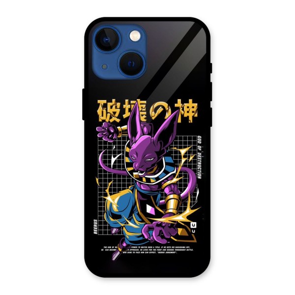 God Of Destruction Glass Back Case for iPhone 13 Mini