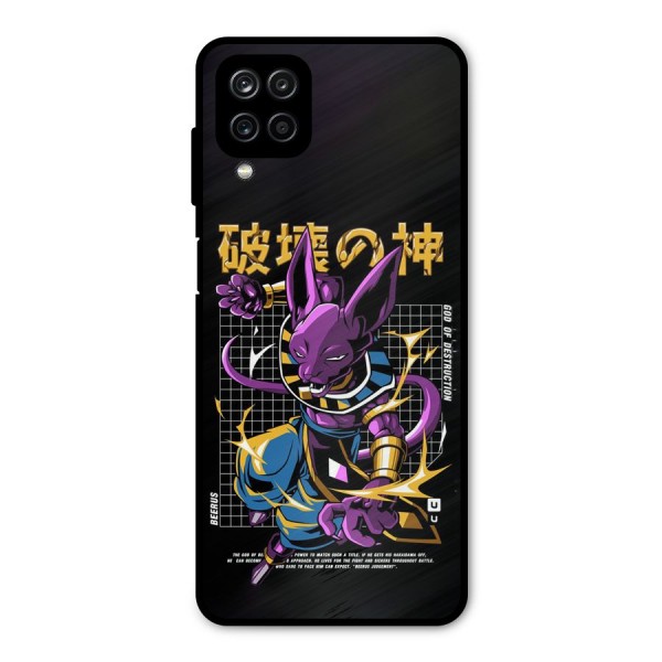 God Of Destruction Metal Back Case for Galaxy A12