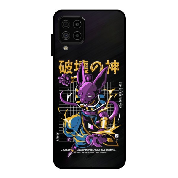 God Of Destruction Metal Back Case for Galaxy A22 4G