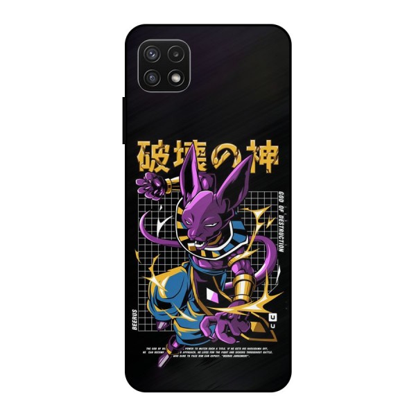 God Of Destruction Metal Back Case for Galaxy A22 5G