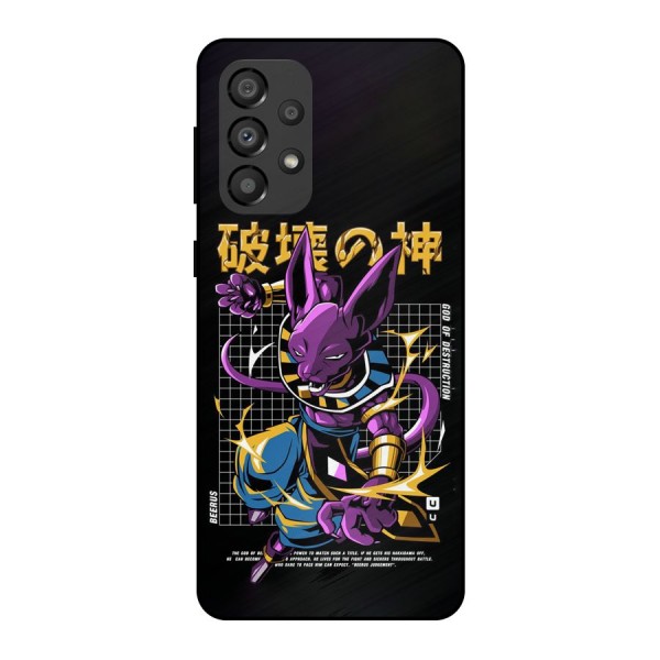 God Of Destruction Metal Back Case for Galaxy A33 5G