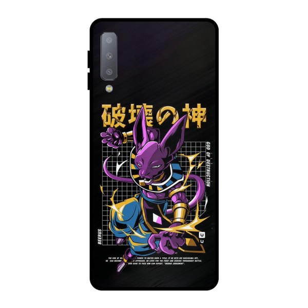 God Of Destruction Metal Back Case for Galaxy A7 (2018)