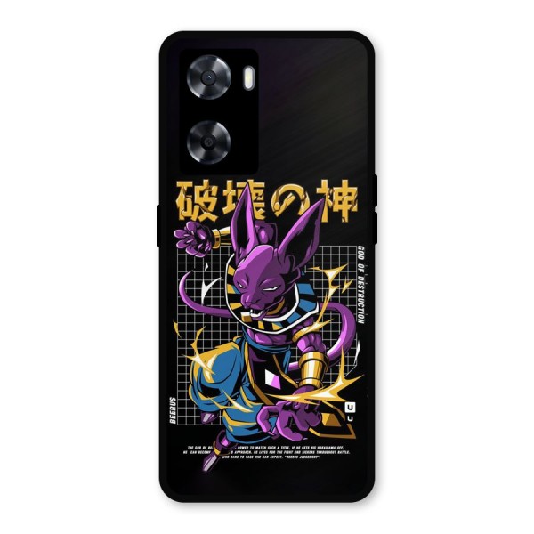 God Of Destruction Metal Back Case for Oppo A57 2022