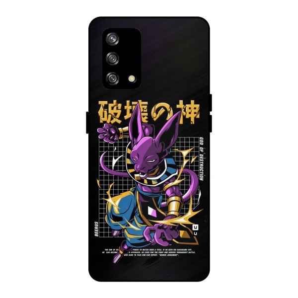 God Of Destruction Metal Back Case for Oppo F19s