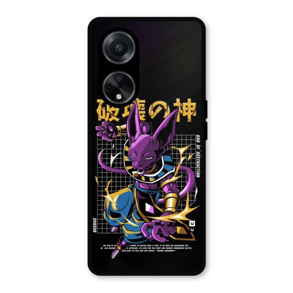 God Of Destruction Metal Back Case for Oppo F23