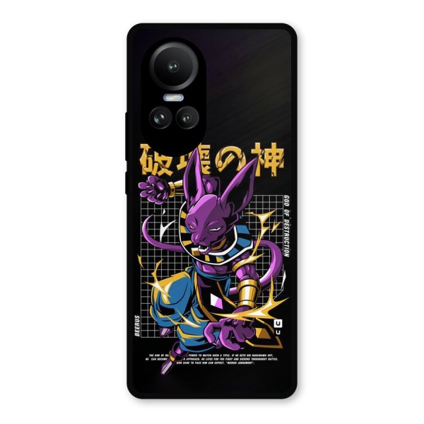 God Of Destruction Metal Back Case for Oppo Reno10