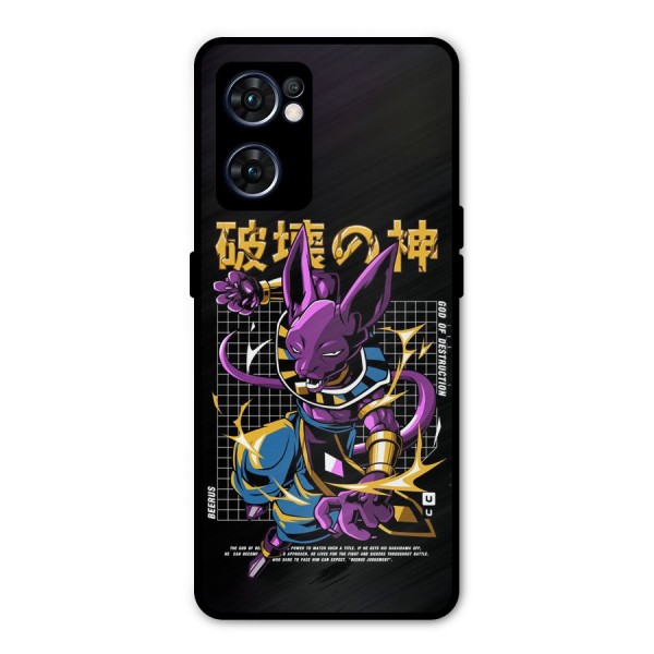 God Of Destruction Metal Back Case for Oppo Reno7 5G