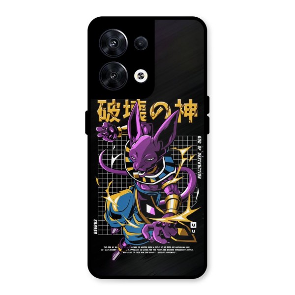 God Of Destruction Metal Back Case for Oppo Reno8 5G