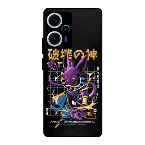 God Of Destruction Metal Back Case for Poco F5