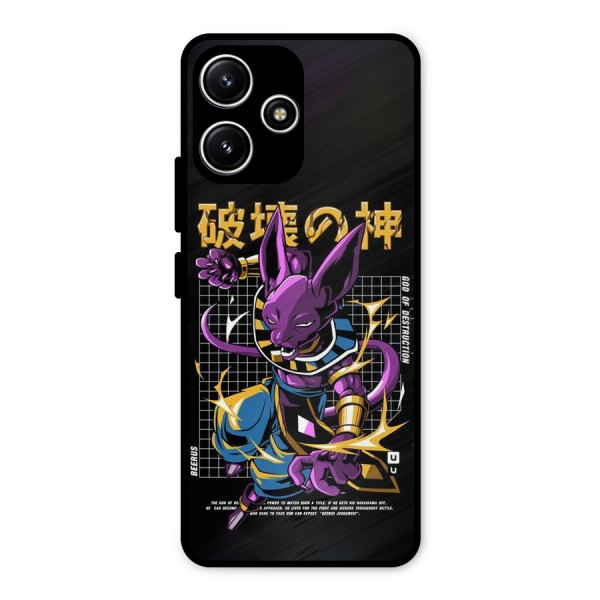 God Of Destruction Metal Back Case for Poco M6 Pro