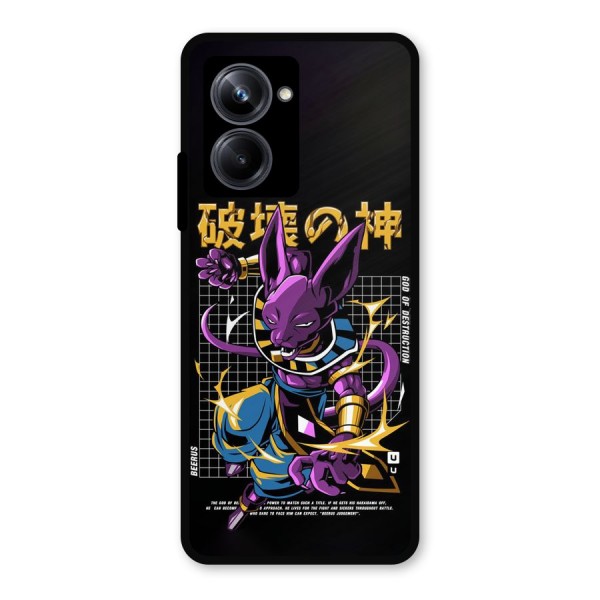 God Of Destruction Metal Back Case for Realme 10 Pro