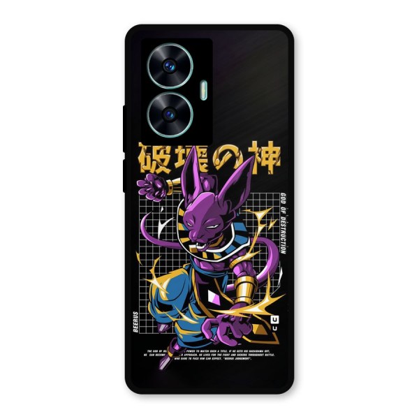 God Of Destruction Metal Back Case for Realme C55