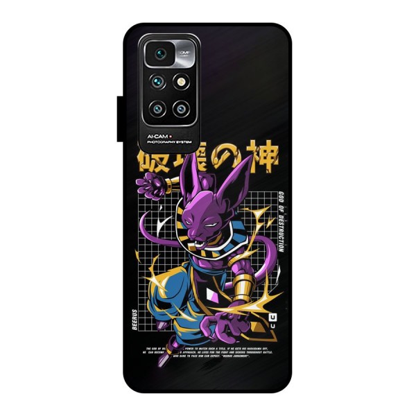 God Of Destruction Metal Back Case for Redmi 10 Prime