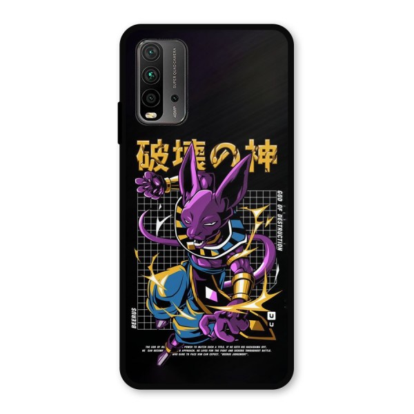 God Of Destruction Metal Back Case for Redmi 9 Power