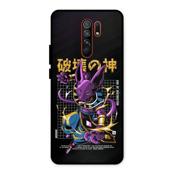 God Of Destruction Metal Back Case for Redmi 9 Prime