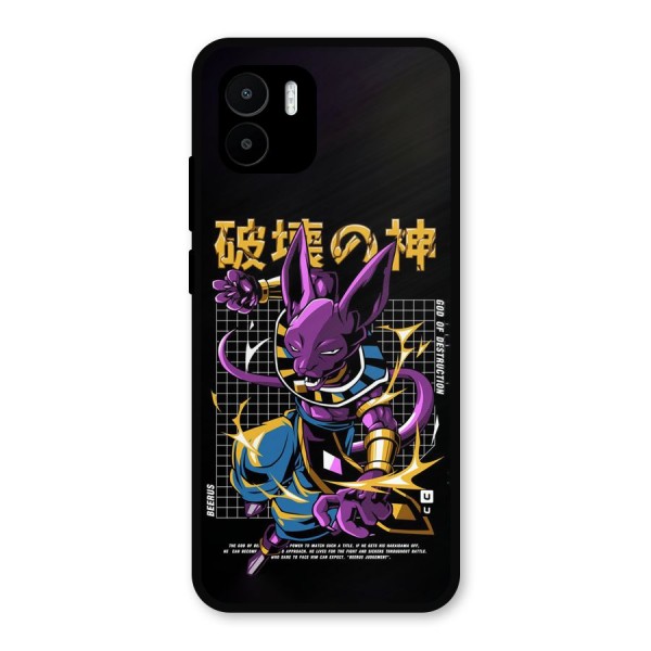 God Of Destruction Metal Back Case for Redmi A2