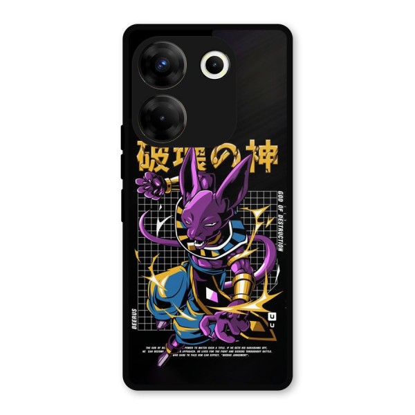 God Of Destruction Metal Back Case for Tecno Camon 20