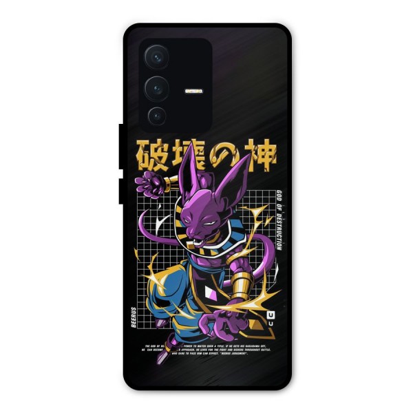 God Of Destruction Metal Back Case for Vivo V23 Pro