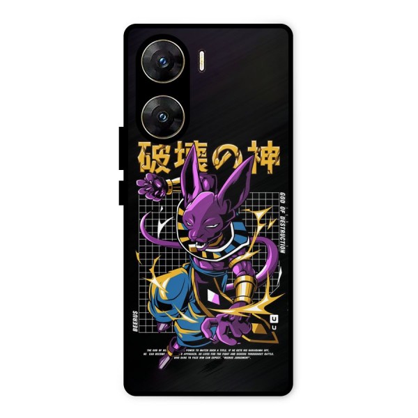 God Of Destruction Metal Back Case for Vivo V29e