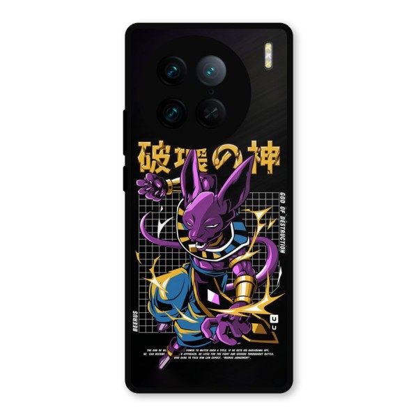 God Of Destruction Metal Back Case for Vivo X90 Pro