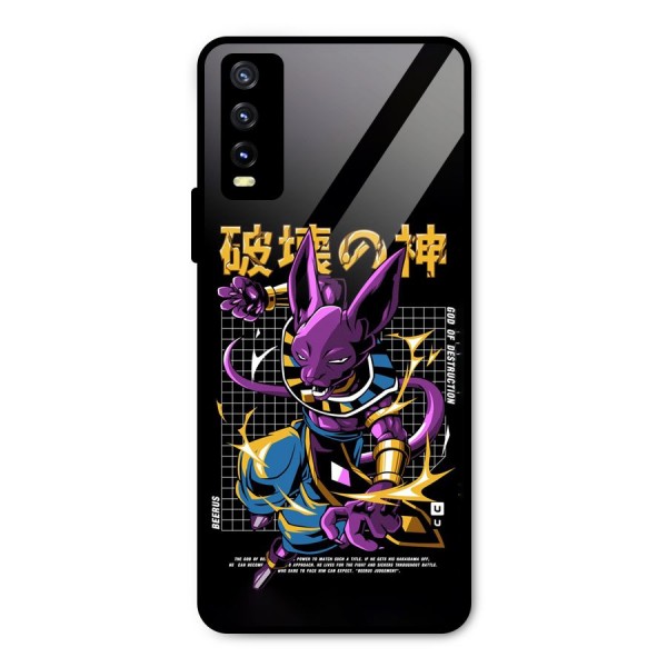 God Of Destruction Metal Back Case for Vivo Y20 2021