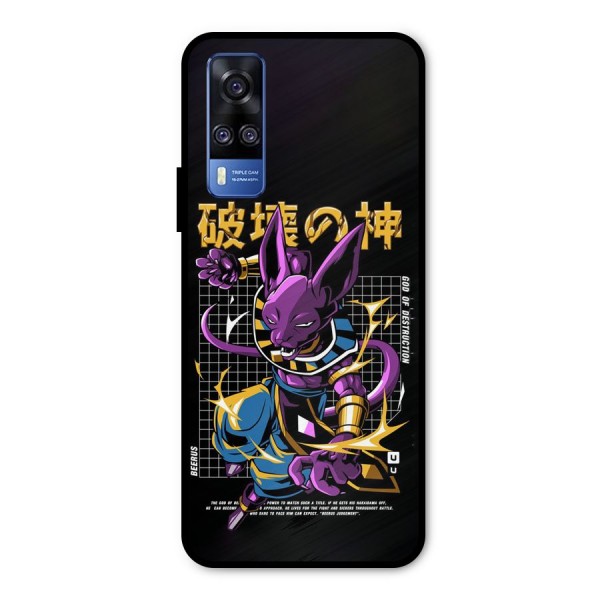 God Of Destruction Metal Back Case for Vivo Y31