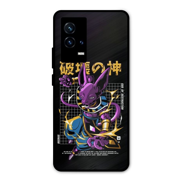 God Of Destruction Metal Back Case for iQOO 9 5G