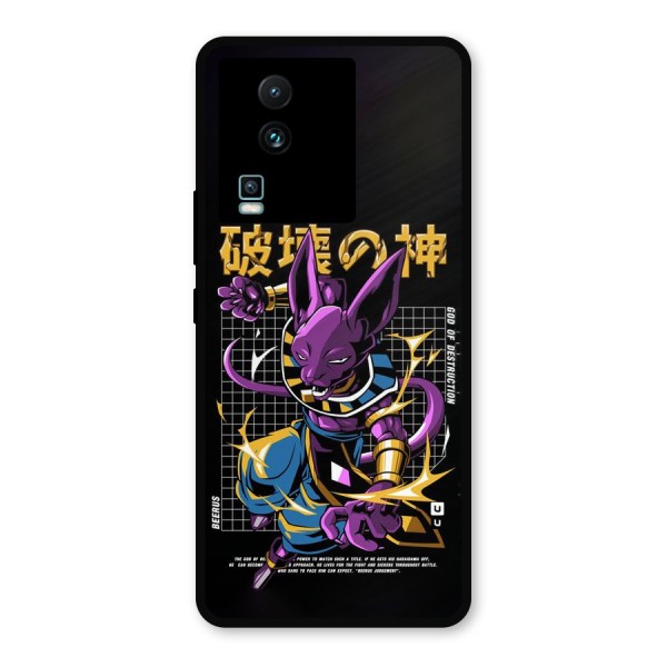 God Of Destruction Metal Back Case for iQOO Neo 7