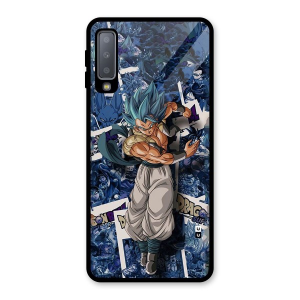 Gogeta Stance Glass Back Case for Galaxy A7 (2018)