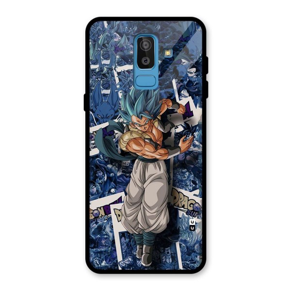 Gogeta Stance Glass Back Case for Galaxy J8