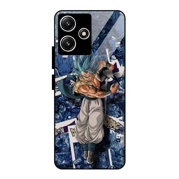 Gogeta Stance Glass Back Case for Poco M6 Pro