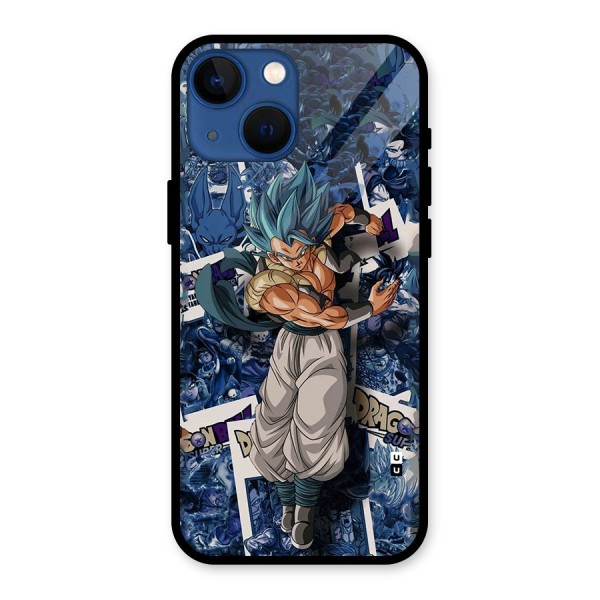 Gogeta Stance Glass Back Case for iPhone 13 Mini