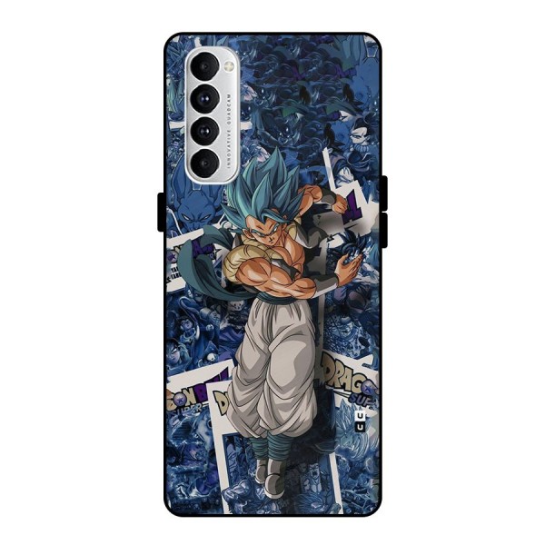 Gogeta Stance Metal Back Case for Oppo Reno4 Pro