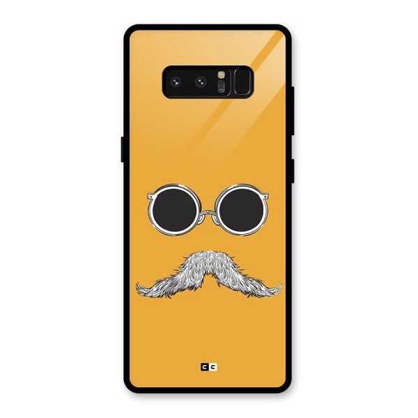 Goggle Man Glass Back Case for Galaxy Note 8