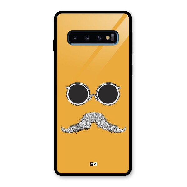 Goggle Man Glass Back Case for Galaxy S10